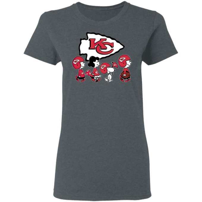 Peanuts Snoopy and Friends Cheer for Kansas City Chiefs NFL Shirt: Show Your Team Spirit!