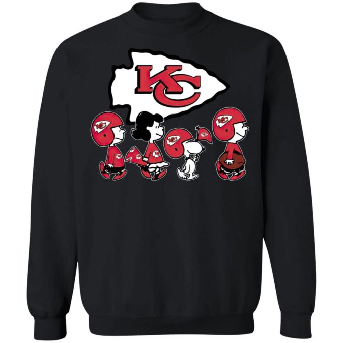 Peanuts Snoopy and Friends Cheer for Kansas City Chiefs NFL Shirt: Show Your Team Spirit!