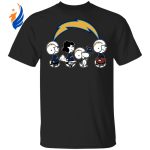 Snoopy and Friends Cheer for Los Angeles Chargers NFL Shirt: Show Your Team Spirit!