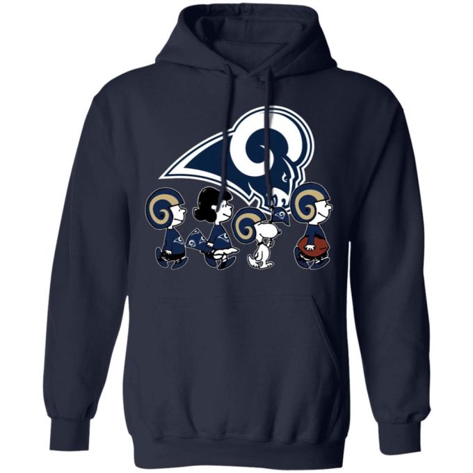 Peanuts Snoopy & Friends Cheer for Los Angeles Rams NFL Shirt – Show Your Team Spirit!