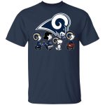 Peanuts Snoopy & Friends Cheer for Los Angeles Rams NFL Shirt – Show Your Team Spirit!
