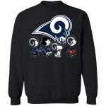 Peanuts Snoopy & Friends Cheer for Los Angeles Rams NFL Shirt – Show Your Team Spirit!