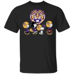 Cheer on LSU Tigers with Peanuts Snoopy & Friends NCAA Shirt – Officially Licensed LSU Apparel Cheer on LSU Tigers with Peanuts Snoopy & Friends NCAA Shirt – Officially Licensed LSU Apparel