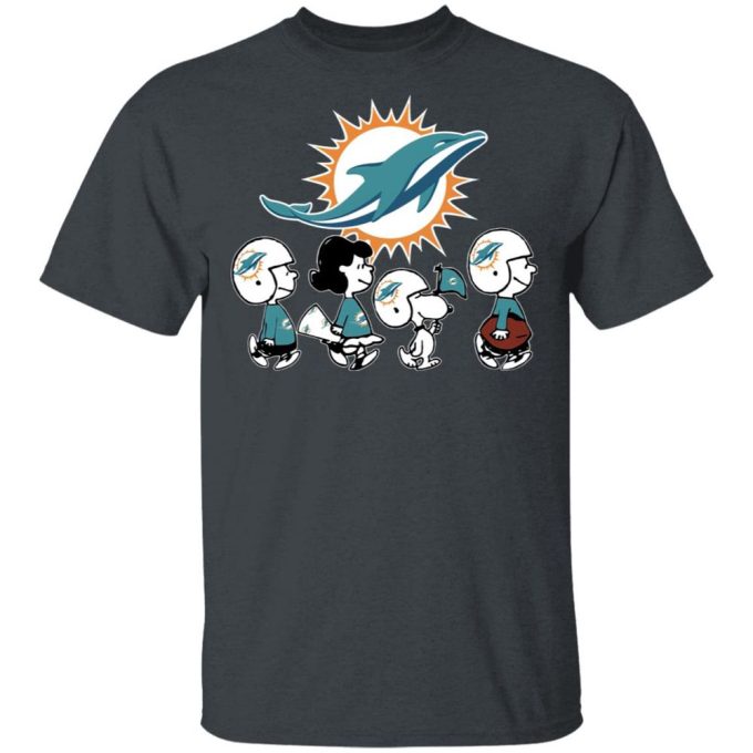 Peanuts Snoopy & Friends Cheer for Miami Dolphins NFL Shirt: Show Your Team Spirit!
