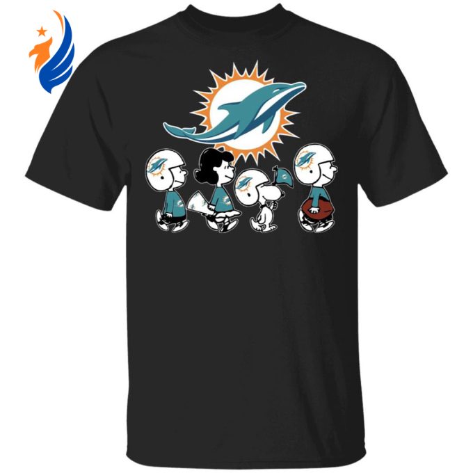 Peanuts Snoopy & Friends Cheer for Miami Dolphins NFL Shirt: Show Your Team Spirit! Peanuts Snoopy & Friends Cheer for Miami Dolphins NFL Shirt: Show Your Team Spirit!