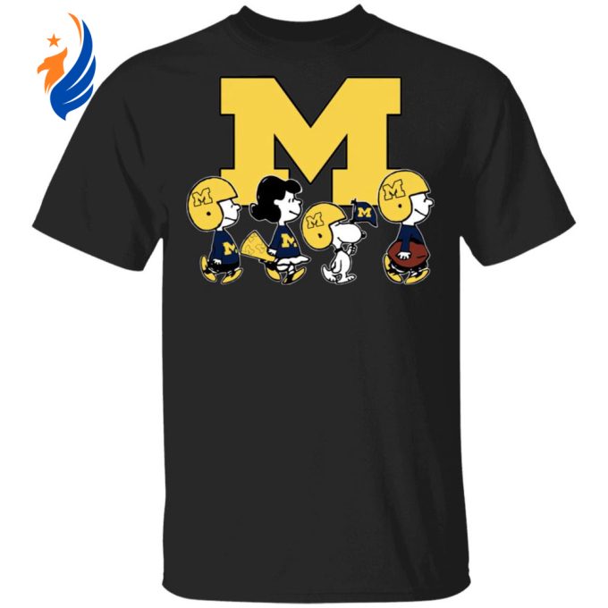 Michigan Wolverines NFL Shirt: Peanuts Snoopy & Friends Cheer – Perfect Team Spirit Apparel Michigan Wolverines NFL Shirt: Peanuts Snoopy & Friends Cheer – Perfect Team Spirit Apparel