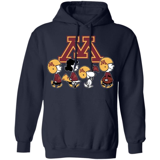 Peanuts Snoopy & Friends Cheer for Minnesota Golden Gophers NCAA Shirt – Show Your Team Spirit!