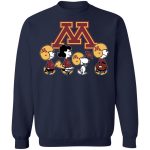 Peanuts Snoopy & Friends Cheer for Minnesota Golden Gophers NCAA Shirt – Show Your Team Spirit!