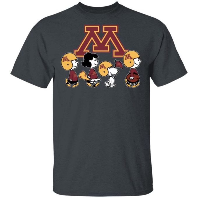 Peanuts Snoopy & Friends Cheer for Minnesota Golden Gophers NCAA Shirt – Show Your Team Spirit!