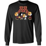 Peanuts Snoopy & Friends Cheer for Minnesota Golden Gophers NCAA Shirt – Show Your Team Spirit!