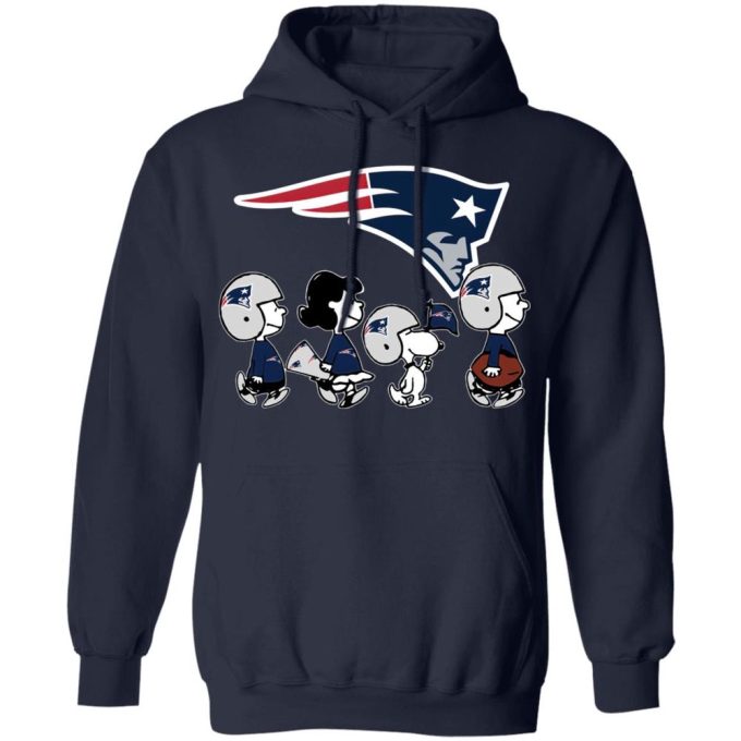 Snoopy and Friends Cheer for New England Patriots NFL Shirt – Officially Licensed Peanuts Merchandise