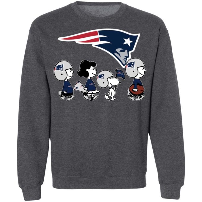 Snoopy and Friends Cheer for New England Patriots NFL Shirt – Officially Licensed Peanuts Merchandise