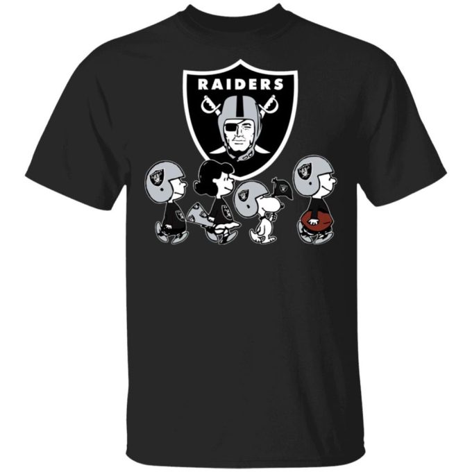 Cheer on the Oakland Raiders with Peanuts Snoopy & Friends NFL Shirt