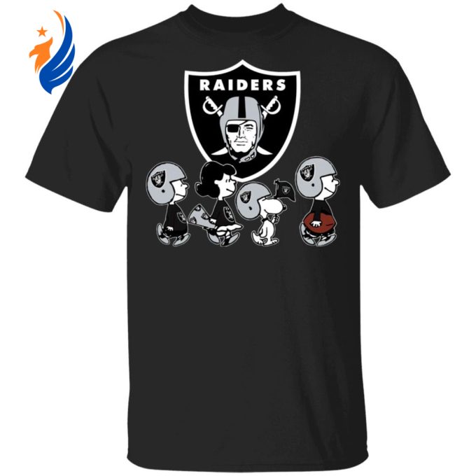 Cheer on the Oakland Raiders with Peanuts Snoopy & Friends NFL Shirt
