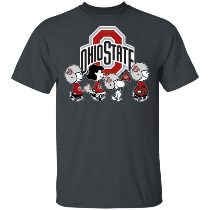 Peanuts Snoopy & Friends Cheer for Ohio State Buckeyes NCAA Shirt – Officially Licensed Team Apparel