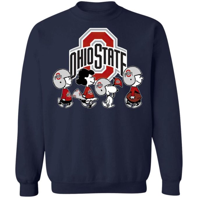 Peanuts Snoopy & Friends Cheer for Ohio State Buckeyes NCAA Shirt – Officially Licensed Team Apparel