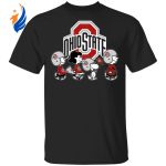 Peanuts Snoopy & Friends Cheer for Ohio State Buckeyes NCAA Shirt – Officially Licensed Team Apparel
