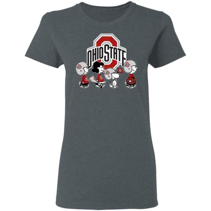 Peanuts Snoopy & Friends Cheer for Ohio State Buckeyes NCAA Shirt – Officially Licensed Team Apparel
