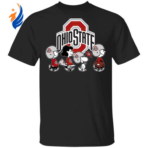 Peanuts Snoopy & Friends Cheer for Ohio State Buckeyes NCAA Shirt – Officially Licensed Team Apparel Peanuts Snoopy & Friends Cheer for Ohio State Buckeyes NCAA Shirt – Officially Licensed Team Apparel