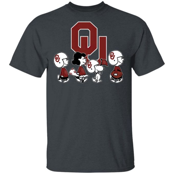 Cheer on the Oklahoma Sooners with Peanuts Snoopy & Friends NCAA Shirt