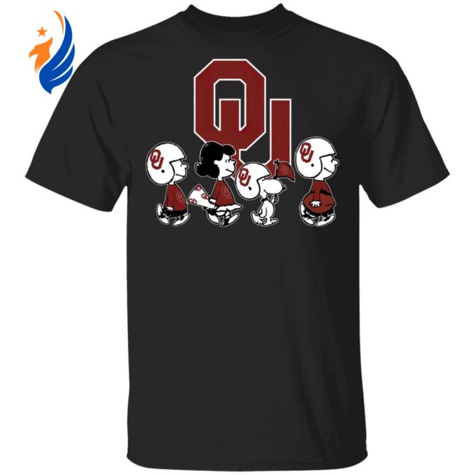 Cheer on the Oklahoma Sooners with Peanuts Snoopy & Friends NCAA Shirt Cheer on the Oklahoma Sooners with Peanuts Snoopy & Friends NCAA Shirt