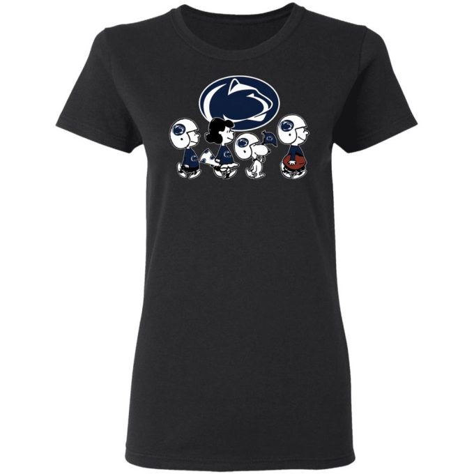 Peanuts Snoopy & Friends Cheer for Penn State Nittany Lions NCAA Shirt: Officially Licensed Team Apparel