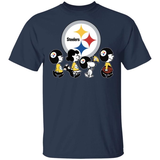 Peanuts Snoopy & Friends Cheer for Pittsburgh Steelers NFL Shirt: Show Your Team Spirit!