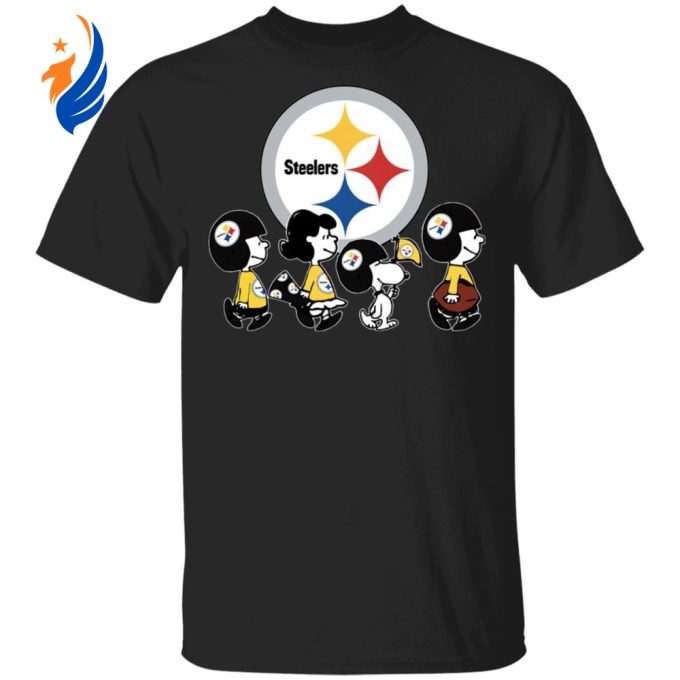 Peanuts Snoopy & Friends Cheer for Pittsburgh Steelers NFL Shirt: Show Your Team Spirit!