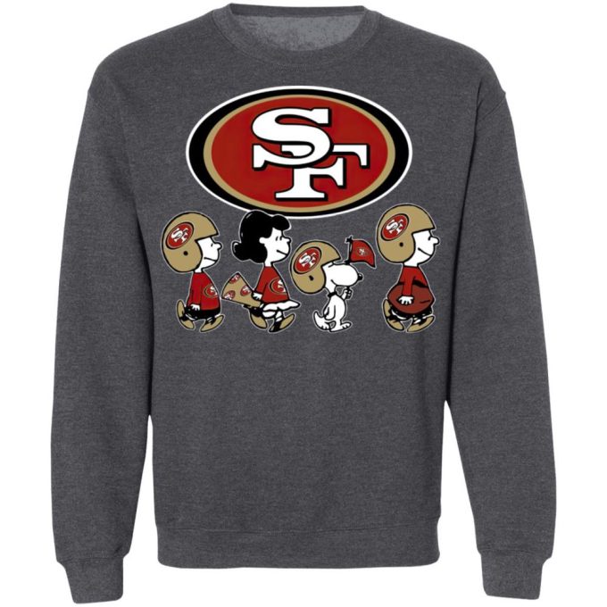 Peanuts Snoopy & Friends Cheer for SF 49ers Shirt: Show Your NFL Support!