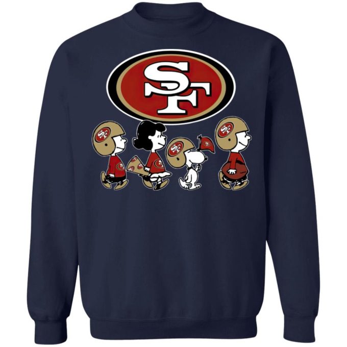 Peanuts Snoopy & Friends Cheer for SF 49ers Shirt: Show Your NFL Support!