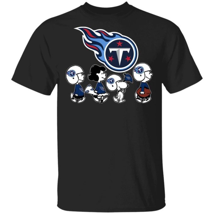 Shop the Peanuts Snoopy and Friends Tennessee Titans NFL Shirt – Show your team spirit!