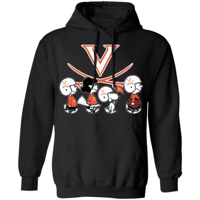 Cheer for Virginia Cavaliers with Peanuts Snoopy & Friends NCAA Shirt