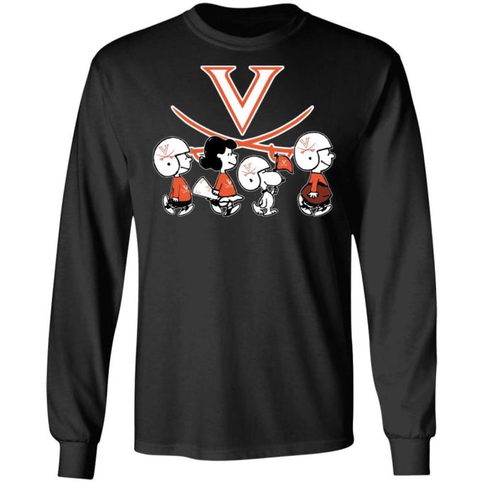 Cheer for Virginia Cavaliers with Peanuts Snoopy & Friends NCAA Shirt
