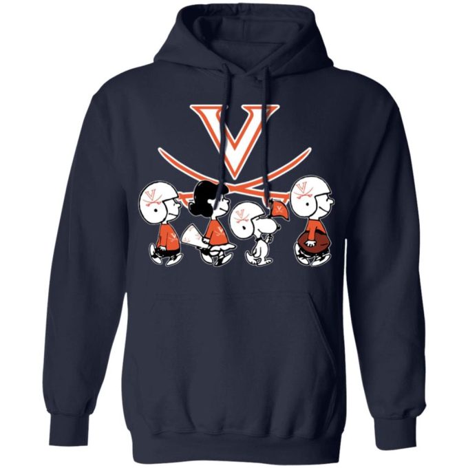 Cheer for Virginia Cavaliers with Peanuts Snoopy & Friends NCAA Shirt