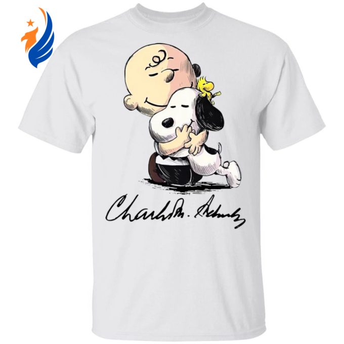 Peanuts Snoopy Hug Charlie Brown Signature Shirt – Woodstock Design Limited Edition Collectible Peanuts Snoopy Hug Charlie Brown Signature Shirt – Woodstock Design Limited Edition Collectible