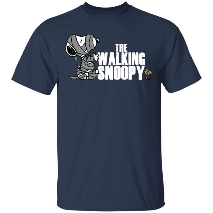 Spooktacular Walking Snoopy Happy Halloween T-Shirt: Celebrate in Style!