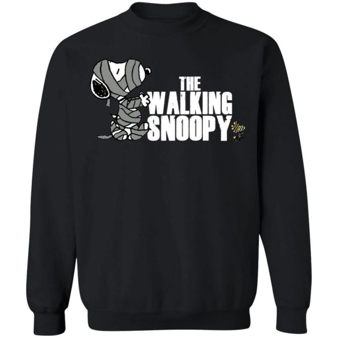 Spooktacular Walking Snoopy Happy Halloween T-Shirt: Celebrate in Style!