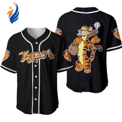 Tigger Winnie Pooh Baseball Player Jersey - Disney Cartoon Graphics Unisex Baseball Jersey