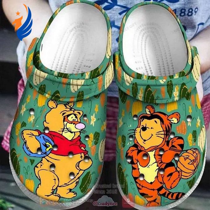 Tigget And Winnie The Pooh Cosplay Halloween Clogs For Kids And Adutls Tigget And Winnie The Pooh Cosplay Halloween Clogs For Kids And Adutls