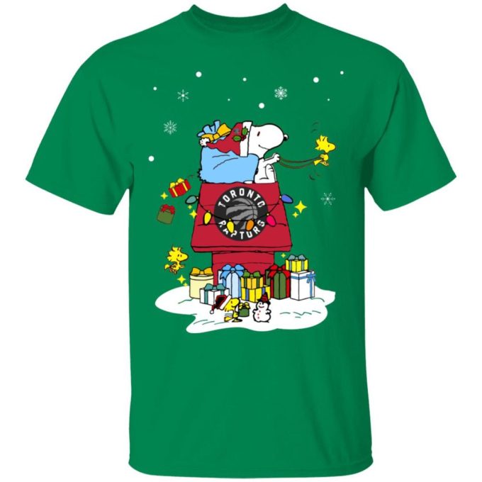 Toronto Raptors Santa Snoopy Shirt – Spread Christmas Cheer with Festive NBA Gear!