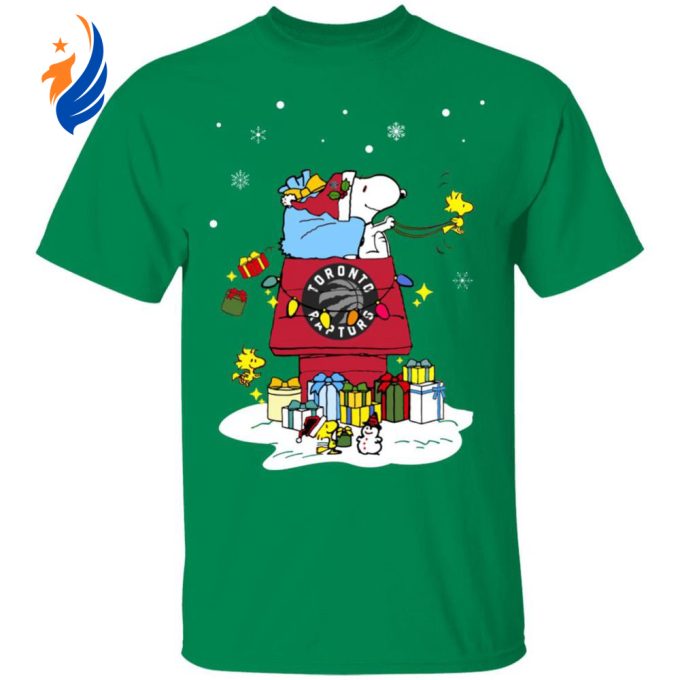 Toronto Raptors Santa Snoopy Shirt – Spread Christmas Cheer with Festive NBA Gear!
