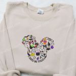 Spooky Disney Embroidered Shirt & Hoodie: Trick or Treat Mickey Characters Best Halloween Gift Ideas Spooky Disney Embroidered Shirt & Hoodie: Trick or Treat Mickey Characters Best Halloween Gift Ideas