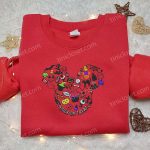 Spooky Disney Embroidered Shirt & Hoodie: Trick or Treat Mickey Characters Best Halloween Gift Ideas Spooky Disney Embroidered Shirt & Hoodie: Trick or Treat Mickey Characters Best Halloween Gift Ideas