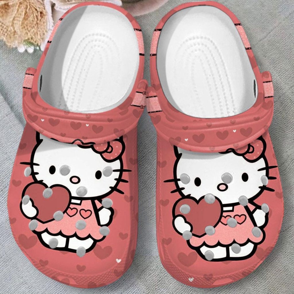 Unique Design Hello Kitty Cartoon Clogs Shoes Unique Design Hello Kitty Cartoon Clogs Shoes