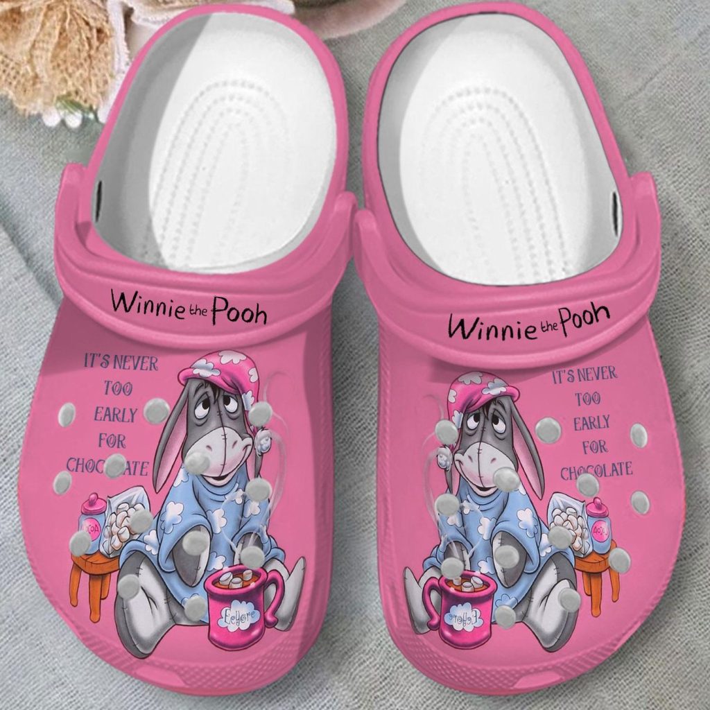 Unique Pink Clogs Winnie The Pooh Eeyore Clogs For Kids And Adults Unique Pink Clogs Winnie The Pooh Eeyore Clogs For Kids And Adults