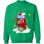 Shop the Festive Utah Utes Santa Snoopy Shirt – Wish You a Merry Christmas!