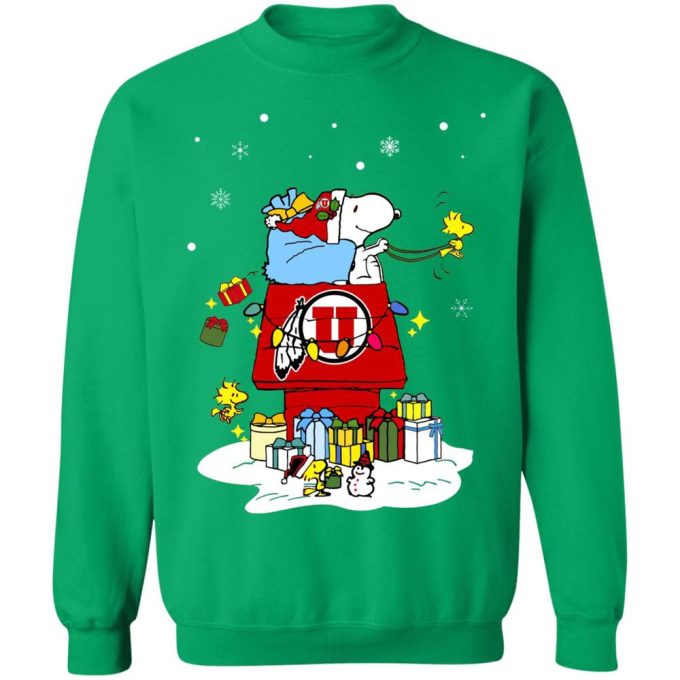 Shop the Festive Utah Utes Santa Snoopy Shirt – Wish You a Merry Christmas!