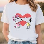 Valentine Day T Shirt, Peanuts Snoopy And Fifi Kiss Valentine Shirt Valentine Day T Shirt, Peanuts Snoopy And Fifi Kiss Valentine Shirt