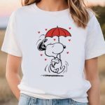 Valentine Day T Shirt, Peanuts Snoopy Raining Hearts Valentine T-Shirt Valentine Day T Shirt, Peanuts Snoopy Raining Hearts Valentine T-Shirt