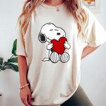 Valentine Day T Shirt, Peanuts Valentine Snoopy Hugging Heart T-Shirt Valentine Day T Shirt, Peanuts Valentine Snoopy Hugging Heart T-Shirt